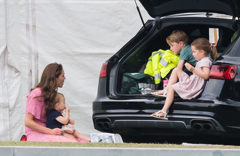 Illustration for article titled William and Harry and Their Families Went to a Polo Match and Conspicuously Got Along